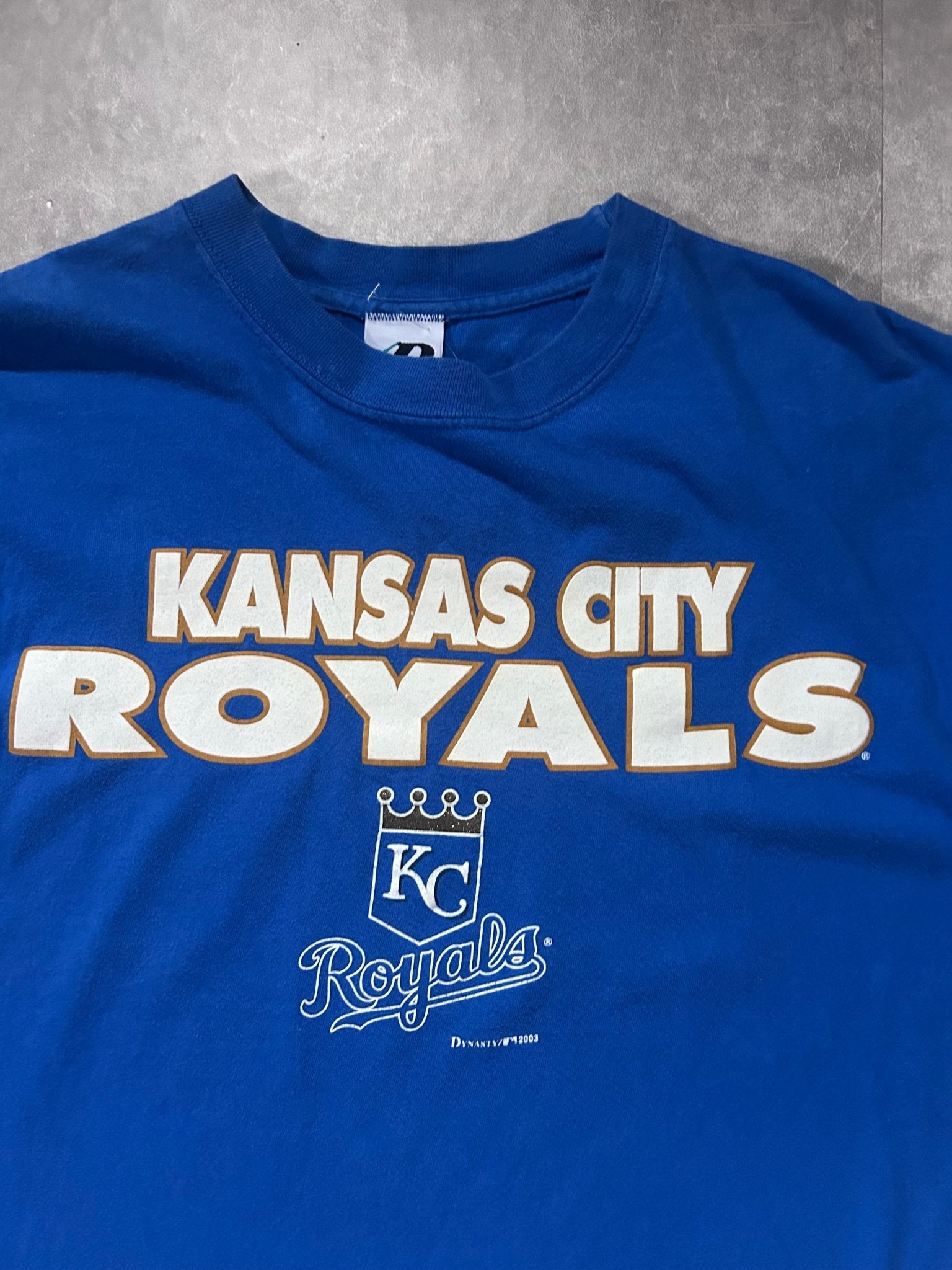 2003 Vintage Kansas City Royals Dynasty Blue T Shirt - L - L | Martin City Vintage