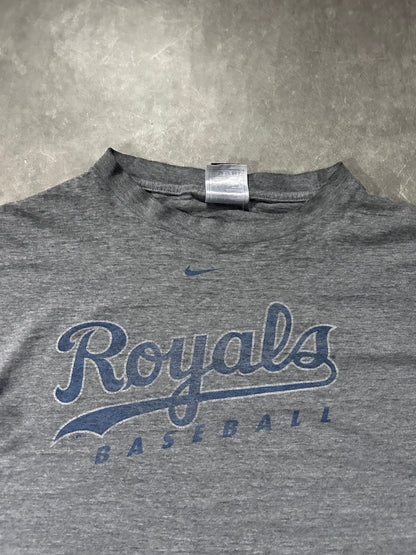 2000s Vintage Kansas City Royals Nike Faded Gray T Shirt - L - L | Martin City Vintage
