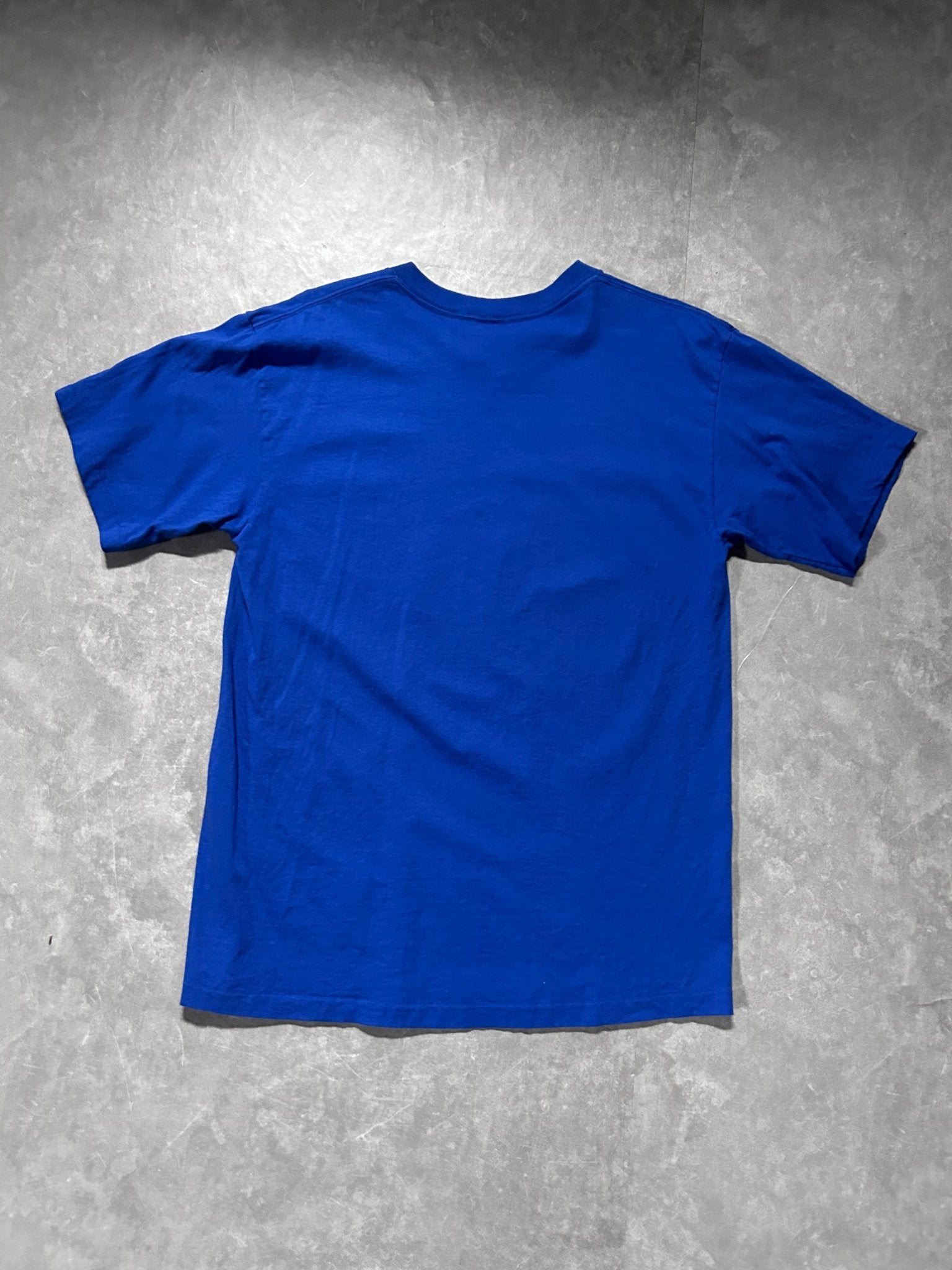 90s Vintage Kansas City Royals Gold Script Majestic Blue T Shirt - L - M | Martin City Vintage