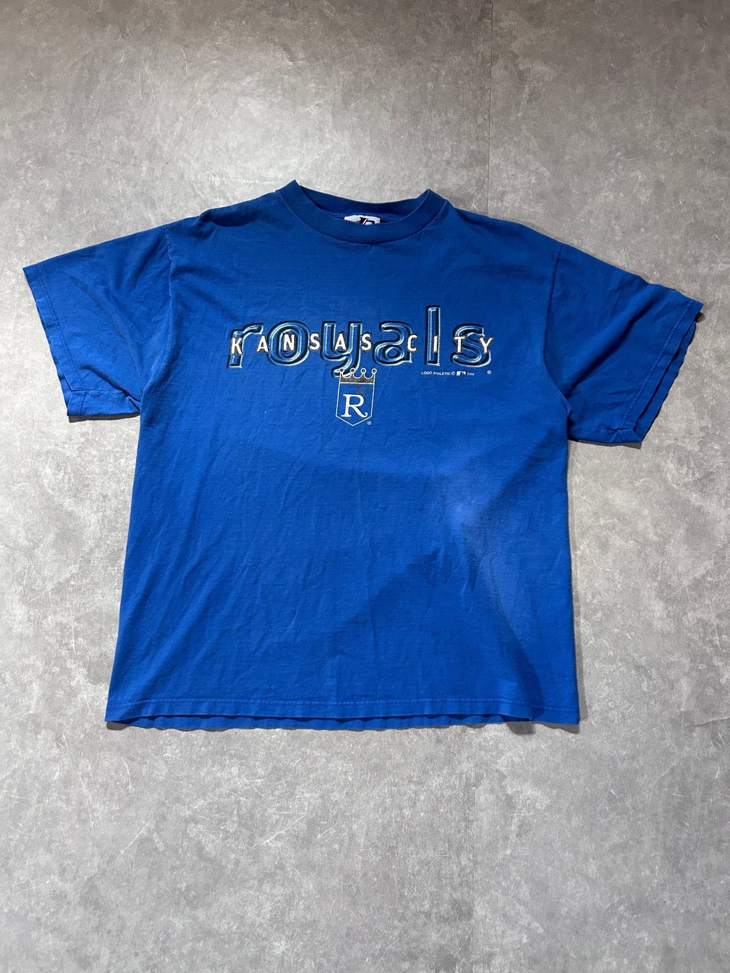 1999 Vintage Kansas City Royals Logo Athletic Blue T Shirt - L - L | Martin City Vintage