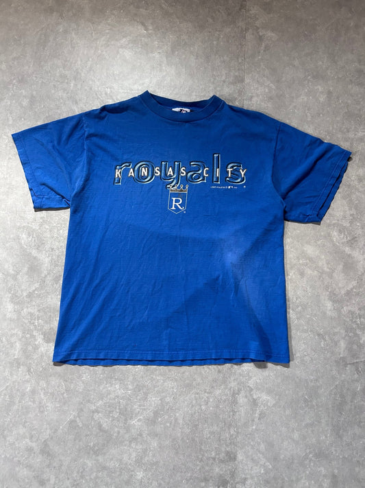 1999 Vintage Kansas City Royals Logo Athletic Blue T Shirt - L - L | Martin City Vintage