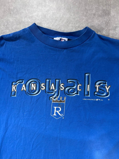 1999 Vintage Kansas City Royals Logo Athletic Blue T Shirt - L - L | Martin City Vintage