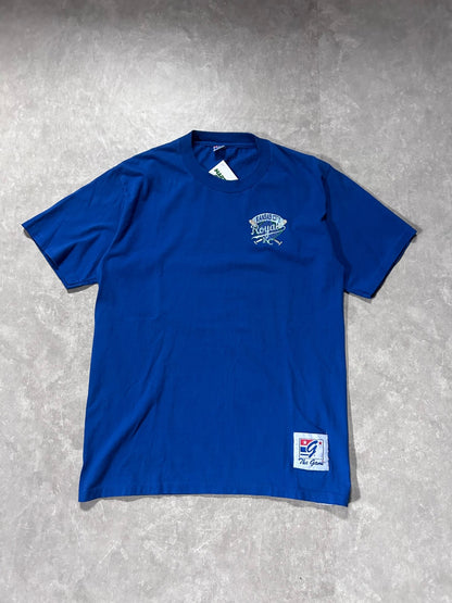 90s Vintage Kansas City Royals The Game Minimalist Embroidered Blue T Shirt - L - L | Martin City Vintage
