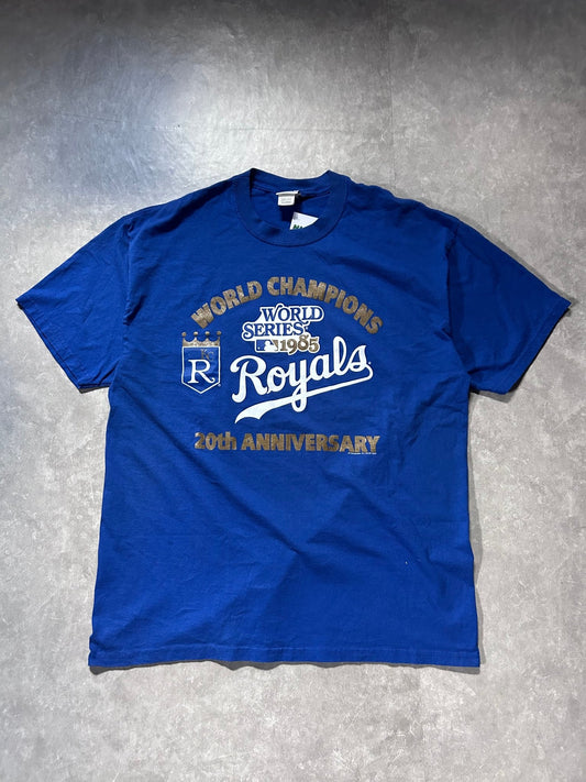2005 Vintage Kansas City Royals World Series Anniversary Blue T Shirt - XL - XL | Martin City Vintage