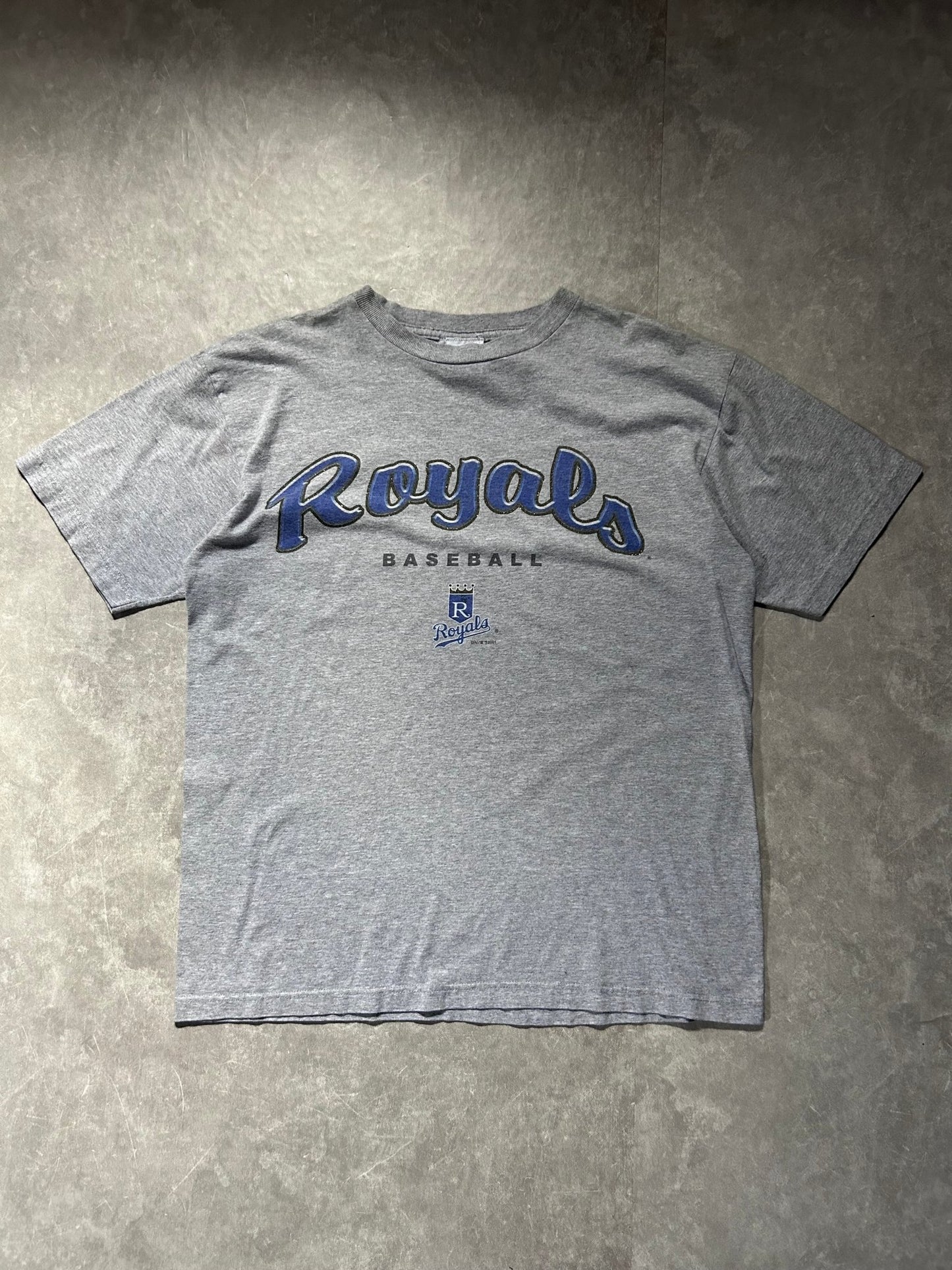 2001 Vintage Kansas City Royals Dynasty Gray T Shirt - L - L | Martin City Vintage
