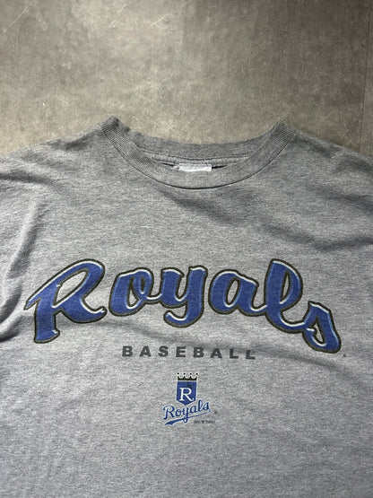 2001 Vintage Kansas City Royals Dynasty Gray T Shirt - L - L | Martin City Vintage
