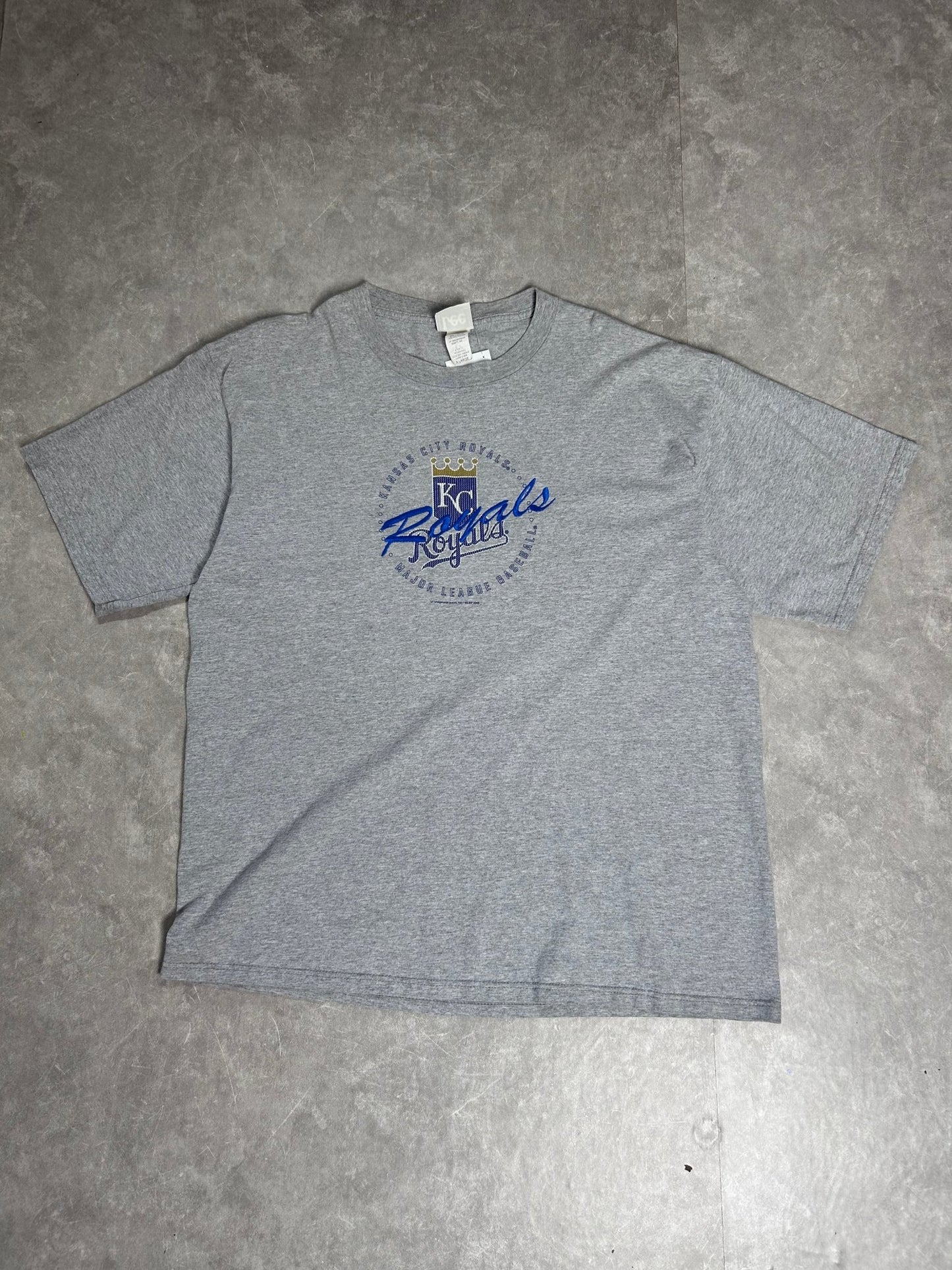 2000s Vintage Kansas City Royals Embroidered Gray T Shirt - XL - XL | Martin City Vintage