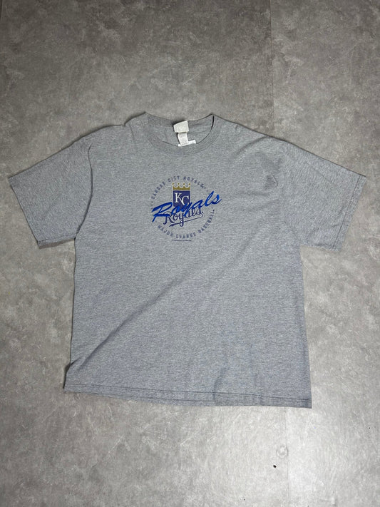 2000s Vintage Kansas City Royals Embroidered Gray T Shirt - XL - XL | Martin City Vintage
