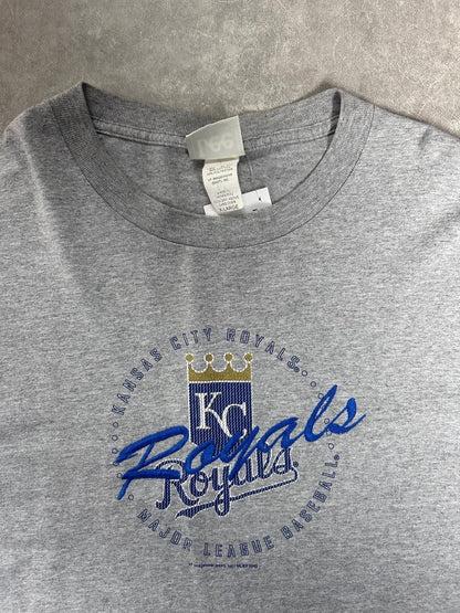 2000s Vintage Kansas City Royals Embroidered Gray T Shirt - XL - XL | Martin City Vintage