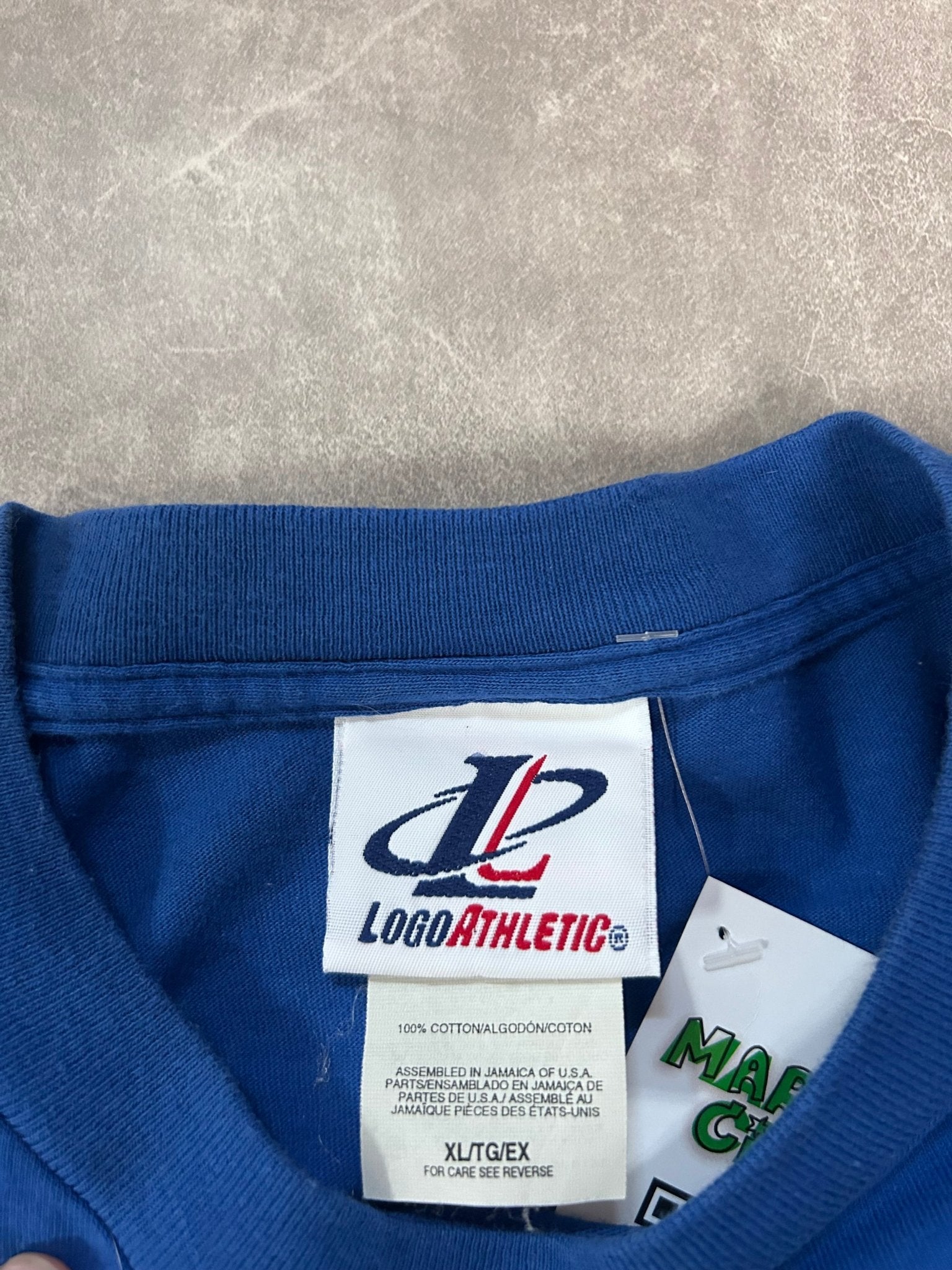 90s Vintage Kansas City Royals Pin Stripe Blue T Shirt - XL - XL | Martin City Vintage