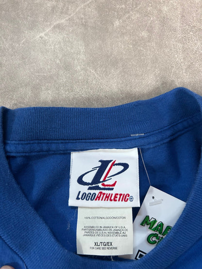 90s Vintage Kansas City Royals Pin Stripe Blue T Shirt - XL - XL | Martin City Vintage