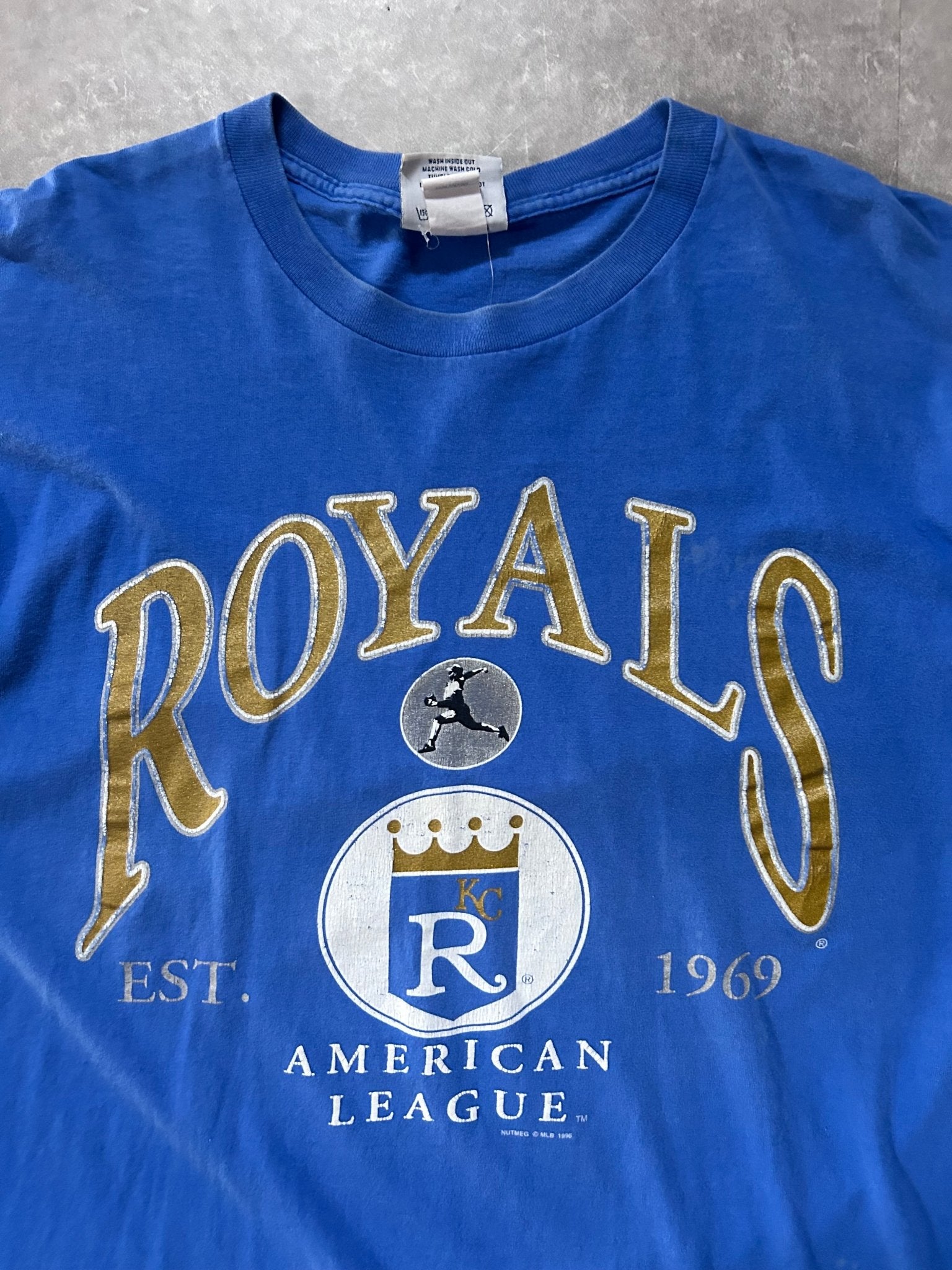 90s Vintage Kansas City Royals Lee Sport Blue T Shirt - XL - XL | Martin City Vintage