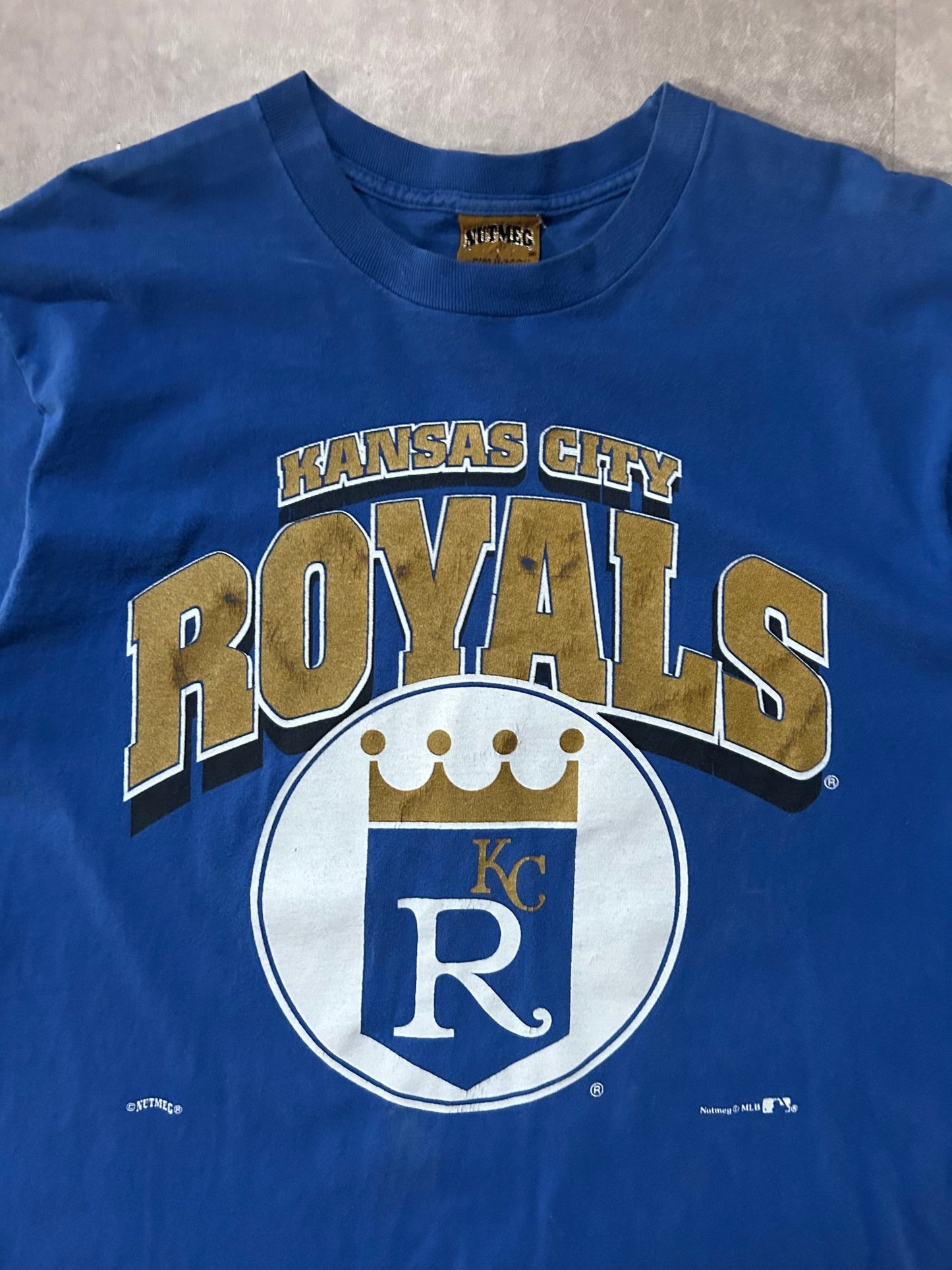 90s Vintage Kansas City Royals Nutmeg Blue T Shirt - L - L | Martin City Vintage