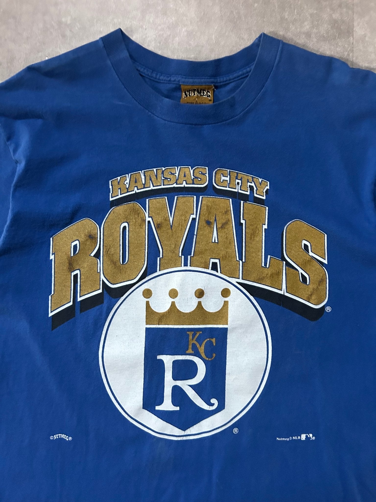 90s Vintage Kansas City Royals Nutmeg Blue T Shirt - L - L | Martin City Vintage