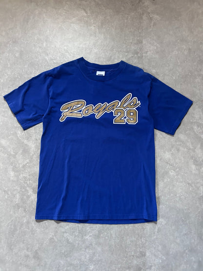 90s Vintage Kansas City Royals Gold Script Mike Sweeney Blue T Shirt - M - M | Martin City Vintage