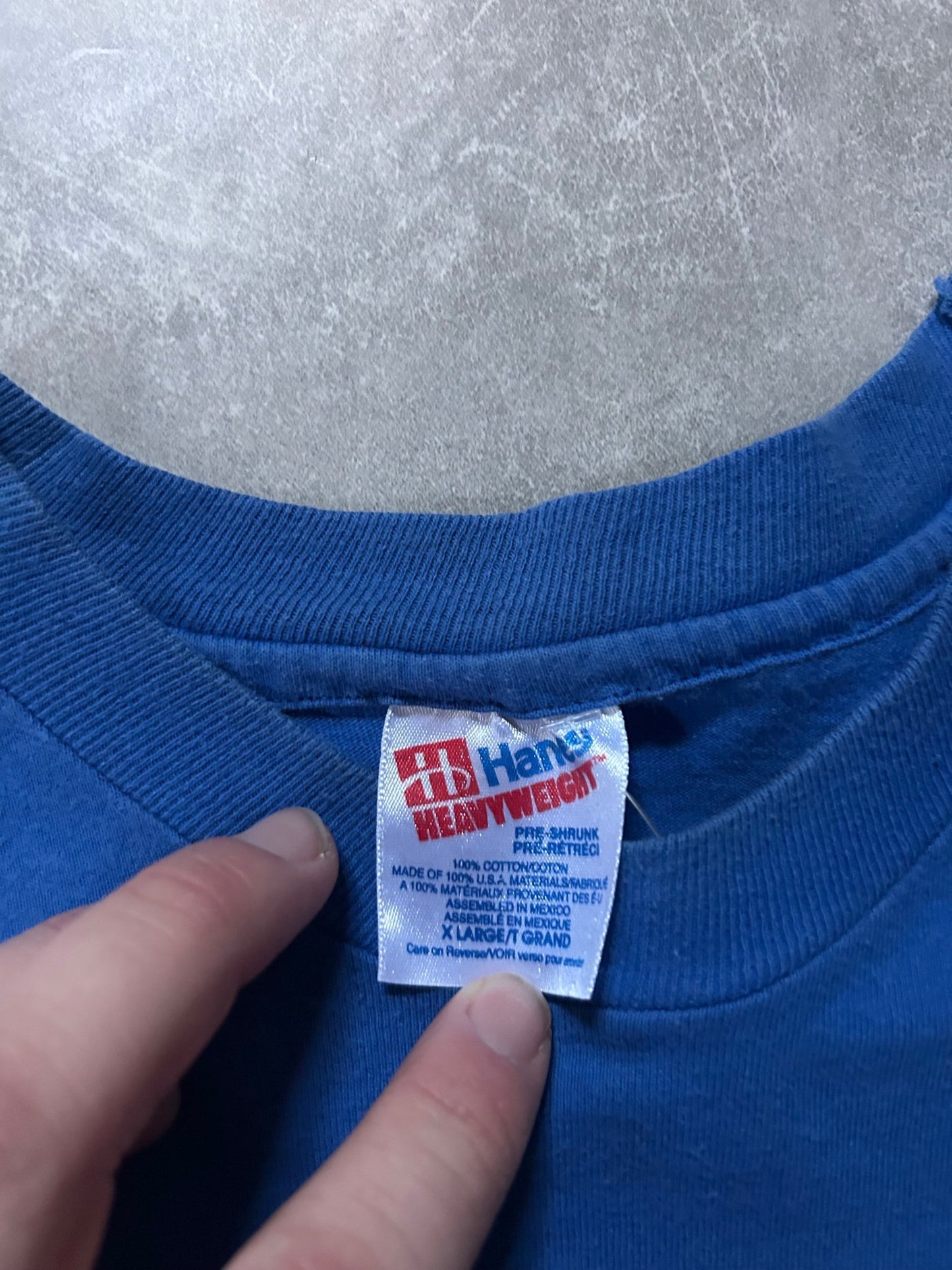 90s Vintage Kansas City Royals Heavyweight Blue T Shirt - XL - XL | Martin City Vintage