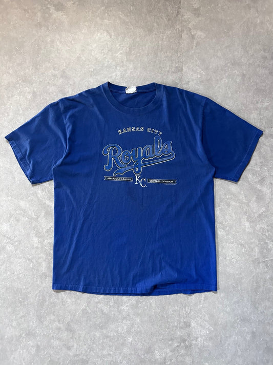2000s Vintage Kansas City Royals Blue Script Blue T Shirt - L - L | Martin City Vintage