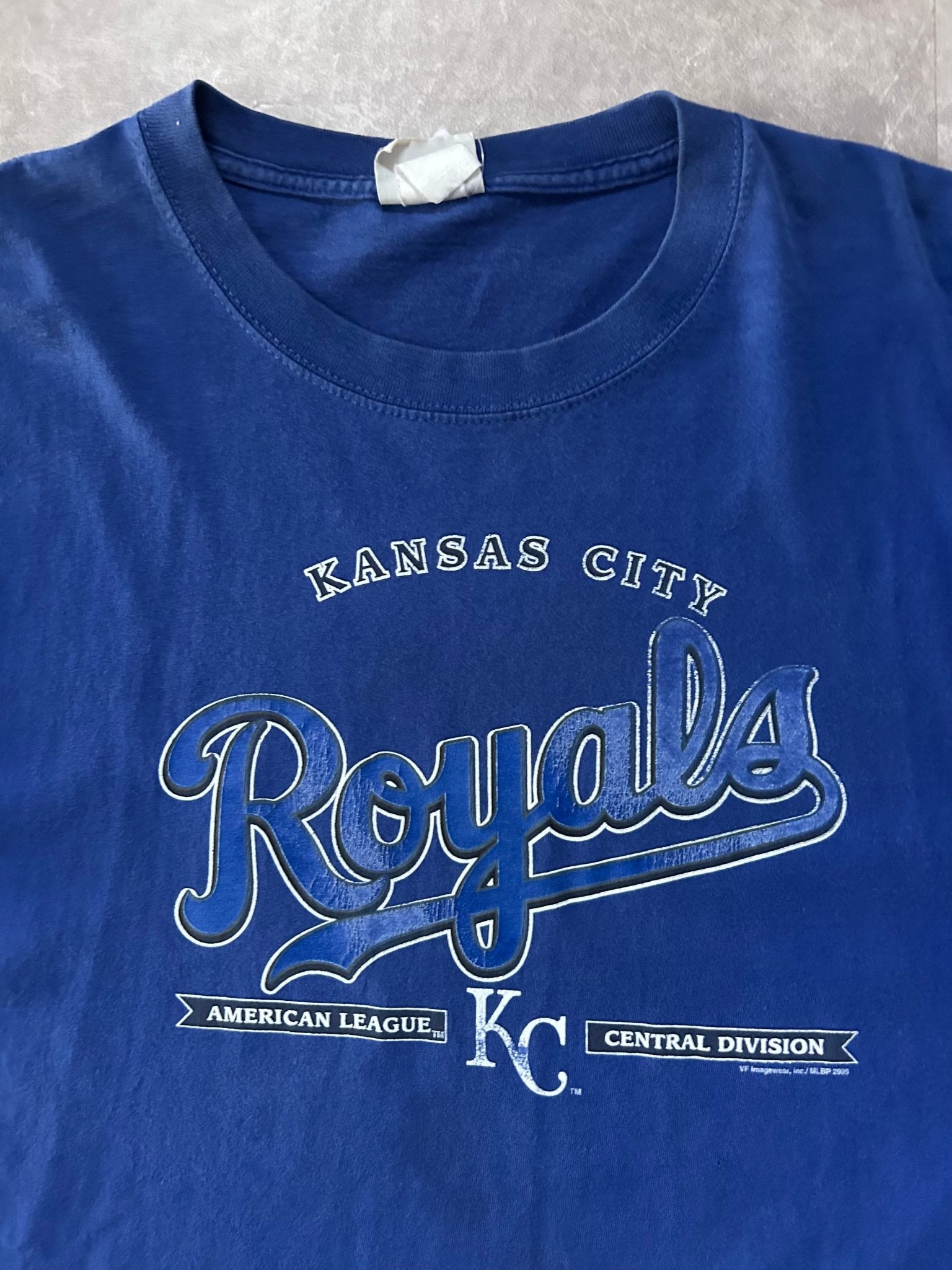 2000s Vintage Kansas City Royals Blue Script Blue T Shirt - L - L | Martin City Vintage
