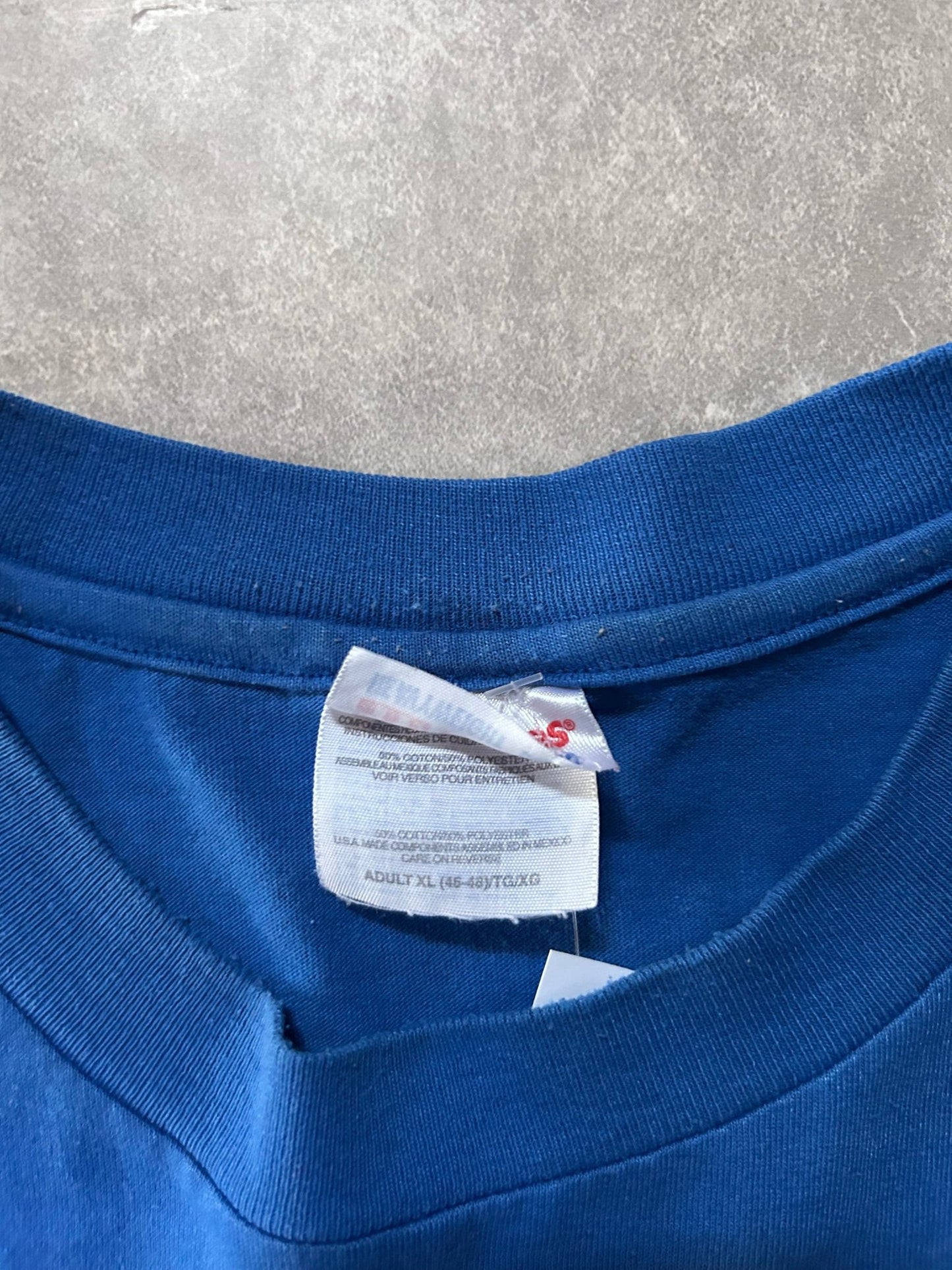 90s Vintage Kansas City Royals White Letters Blue T Shirt - XL - XL | Martin City Vintage