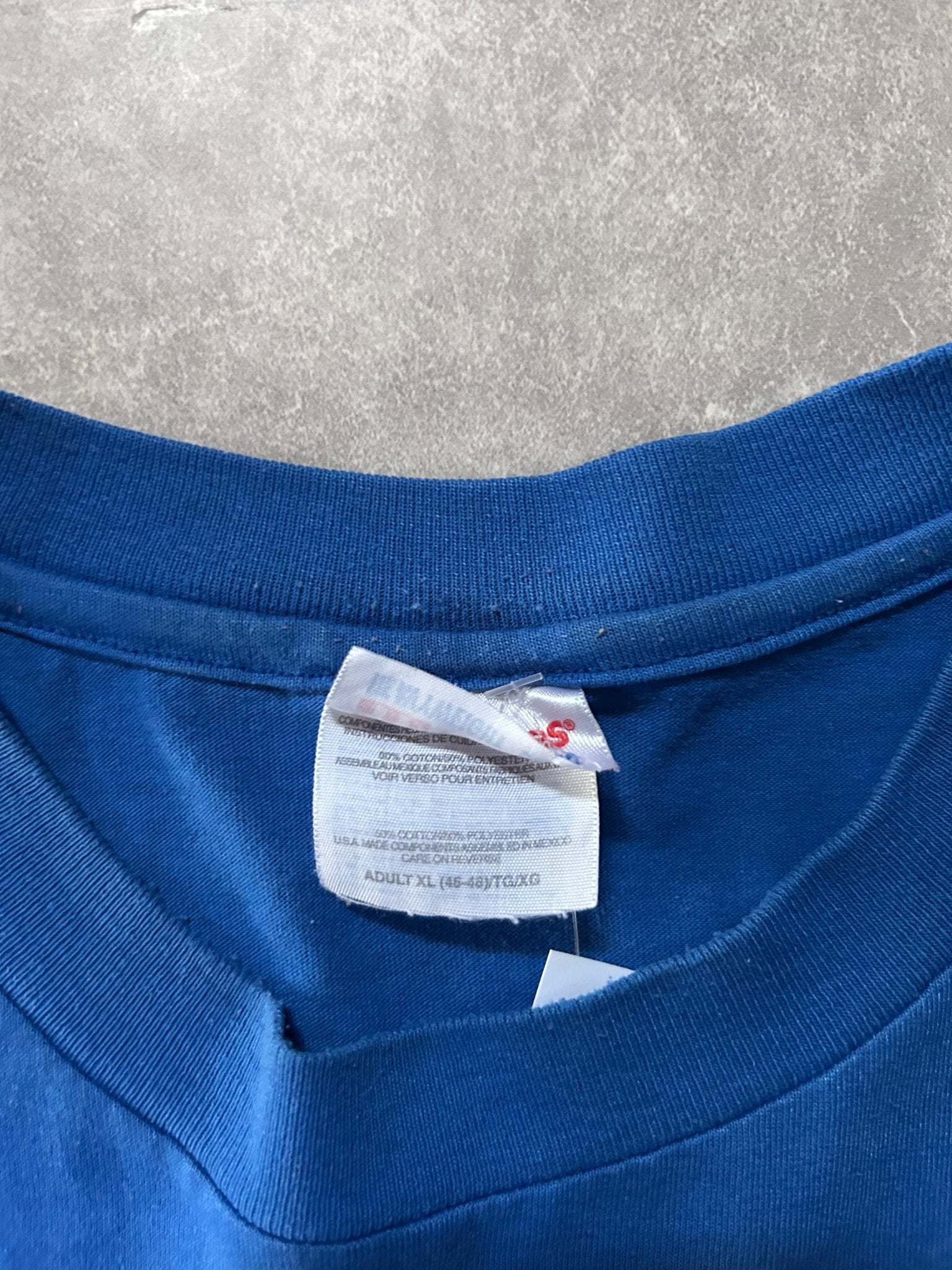 90s Vintage Kansas City Royals White Letters Blue T Shirt - XL - XL | Martin City Vintage