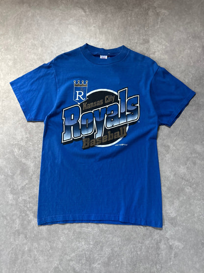 90s Vintage Kansas City Royals Logo 7 Blue T Shirt - M - M | Martin City Vintage