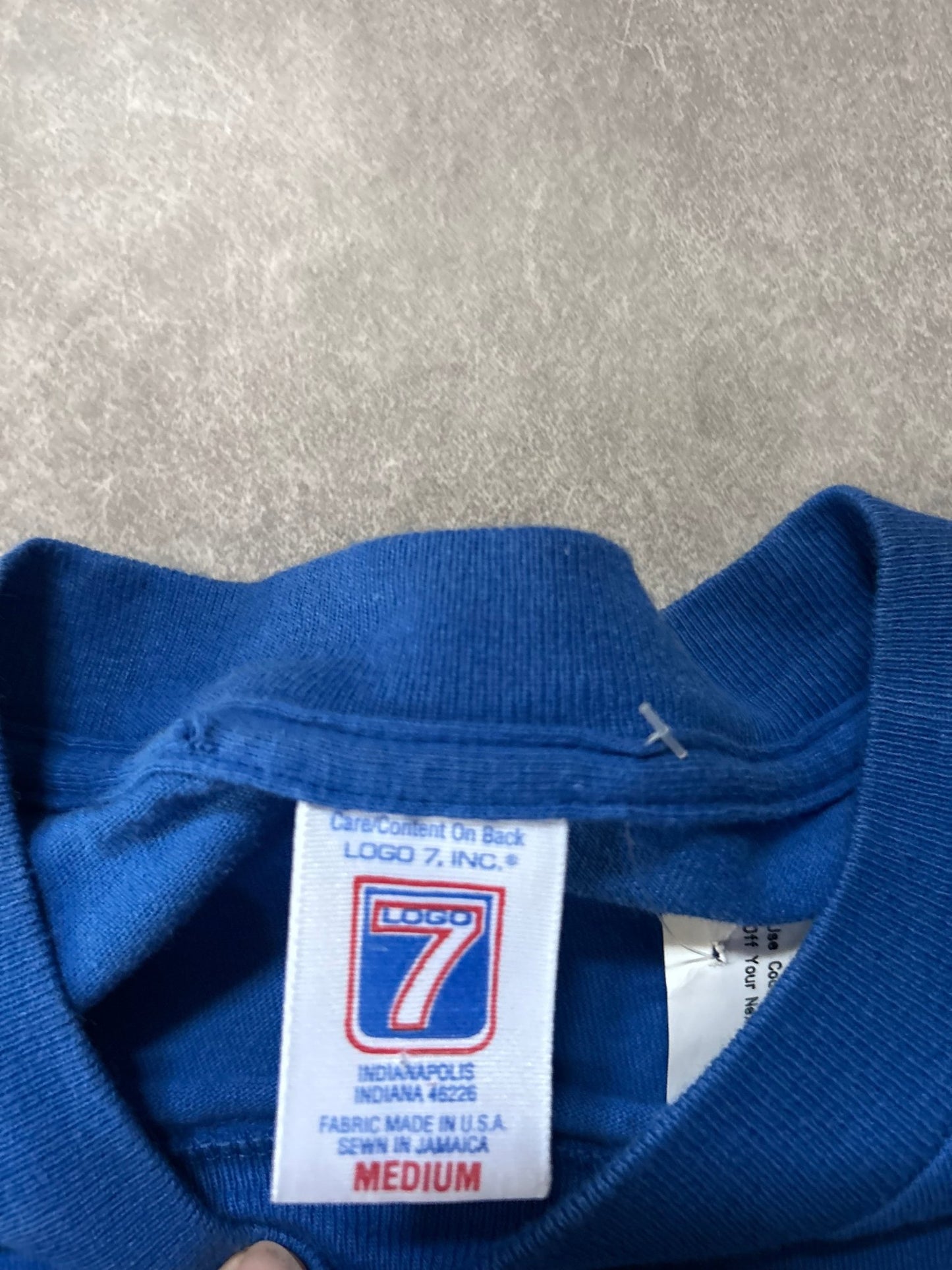 90s Vintage Kansas City Royals Logo 7 Blue T Shirt - M - M | Martin City Vintage