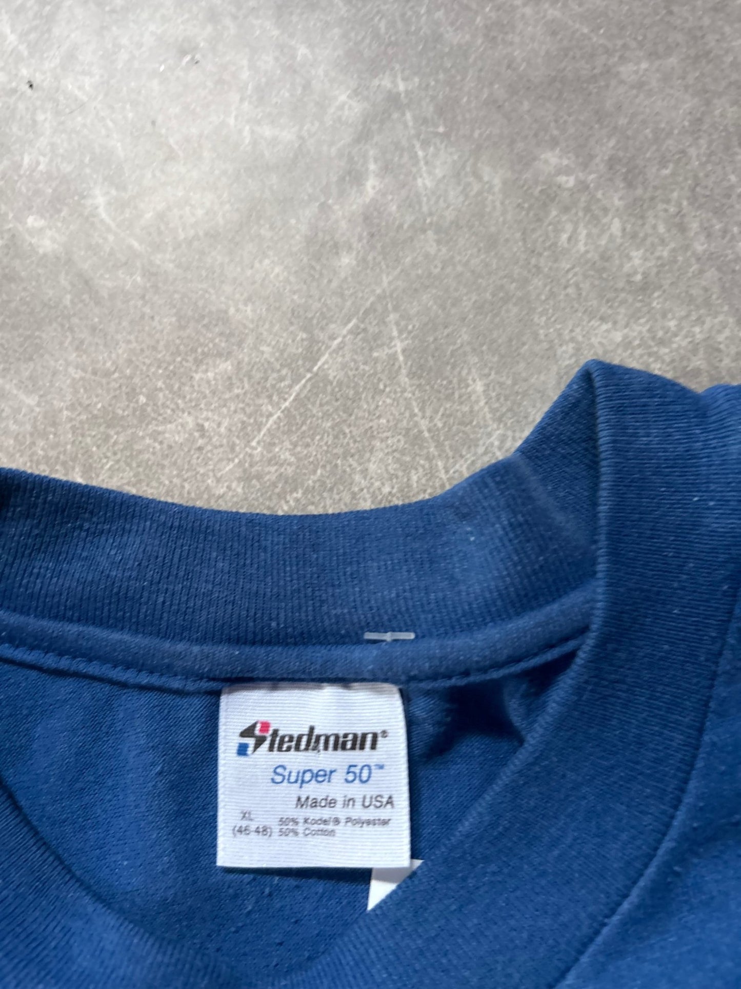 90s Vintage Kansas City Royals Grid Blue T Shirt - XL - XL | Martin City Vintage