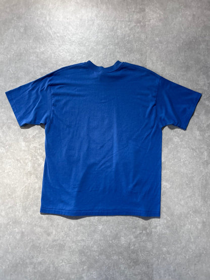 90s Vintage Kansas City Royals Grid Blue T Shirt - XL - XL | Martin City Vintage