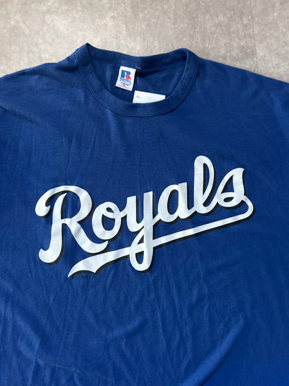 90s Vintage Kansas City Royals Script Russell Ble T Shirt - XL - XL | Martin City Vintage