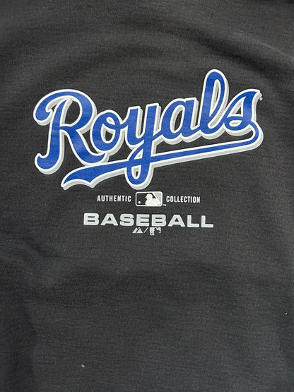 2000s Vintage Kansas City Royals Black Crewneck - XXL - XXL | Martin City Vintage