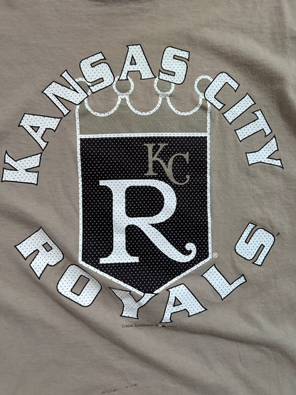 90s Vintage Kansas City Royals Brown T Shirt - L - L | Martin City Vintage