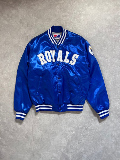 90s Vintage Kansas City Royals Swingster Blue Satin Jacket - M - M | Martin City Vintage