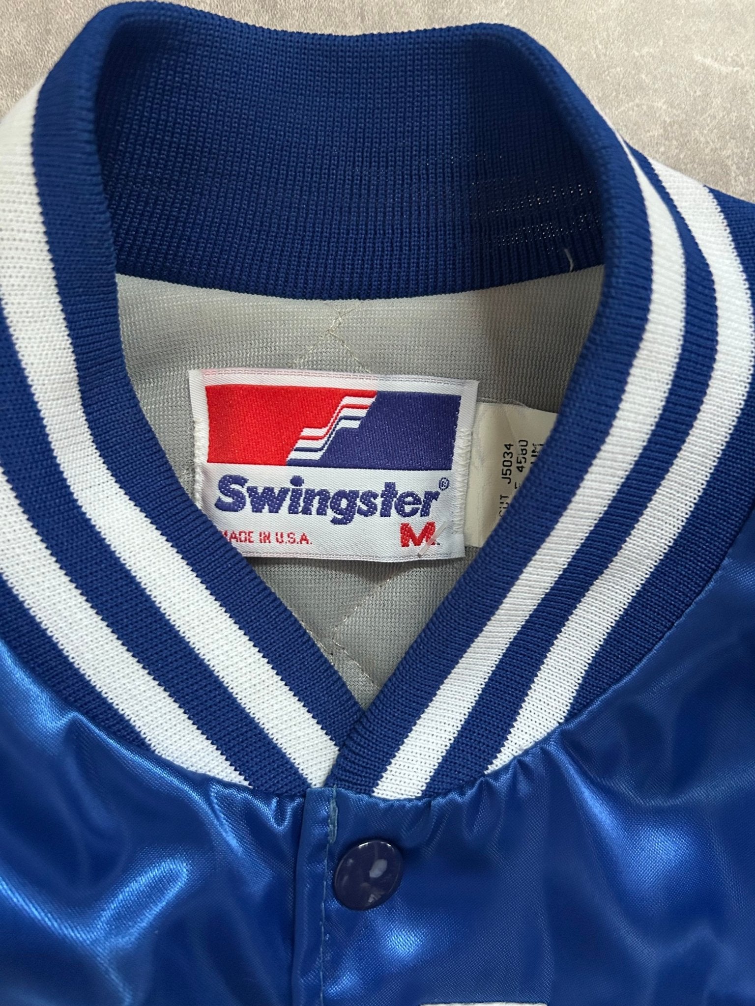 90s Vintage Kansas City Royals Swingster Blue Satin Jacket - M - M | Martin City Vintage