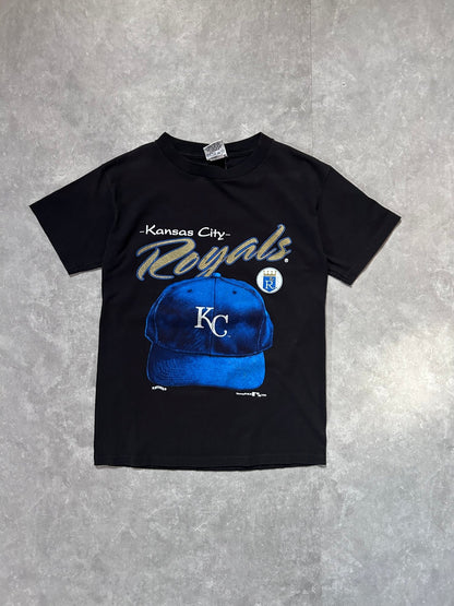 90s Vintage Kansas City Royals Hat Black T Shirt - M - M | Martin City Vintage
