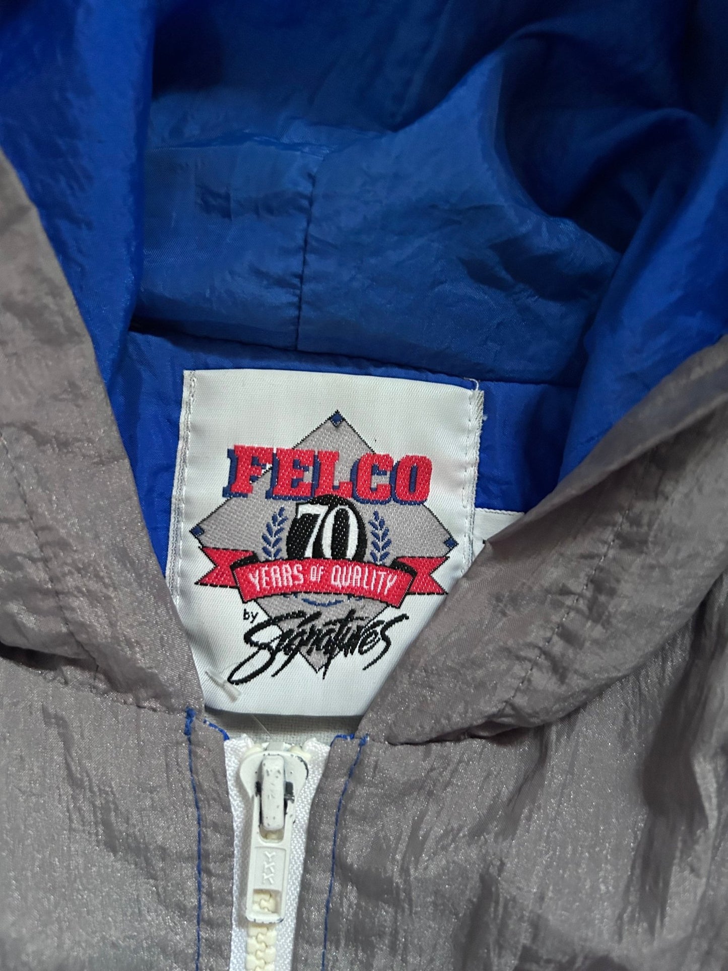 90s Vintage Kansas City Royals Blue/Gray Zip Up Hoodie - XL - XL | Martin City Vintage