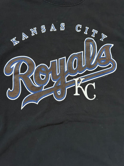 2000s Vintage Kansas City Royals Script Black T Shirt - XL - XL | Martin City Vintage