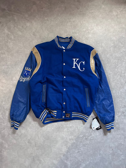 2000s Vintage Kansas City Royals Jeff Hamilton Reversible Blue Varsity Jacket - XL - XL | Martin City Vintage