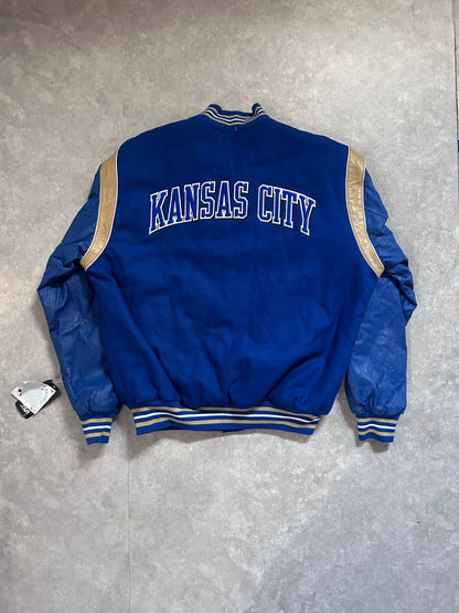 2000s Vintage Kansas City Royals Jeff Hamilton Reversible Blue Varsity Jacket - XL - XL | Martin City Vintage