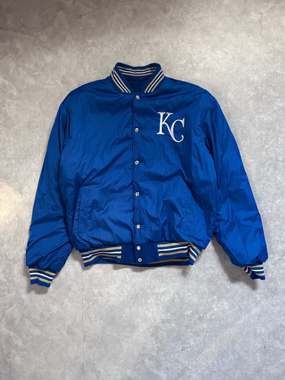 2000s Vintage Kansas City Royals Jeff Hamilton Reversible Blue Varsity Jacket - XL - XL | Martin City Vintage