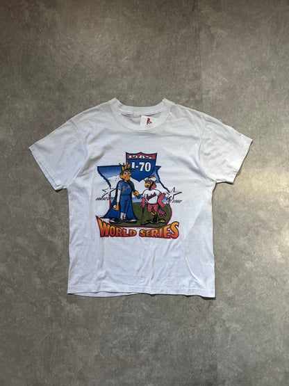 1985 Vintage I - 70 Series Kansas City Royals St. Louis Cardinals White T Shirt - L - L | Martin City Vintage