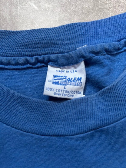 90s Vintage Kansas City Royals George Brett Caricature Blue T Shirt - L - L | Martin City Vintage