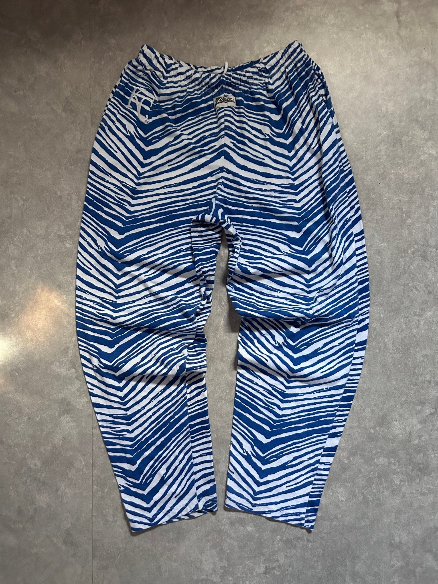 90s Vintage Kansas City Royals Blue Zubaz Pants - L - L | Martin City Vintage