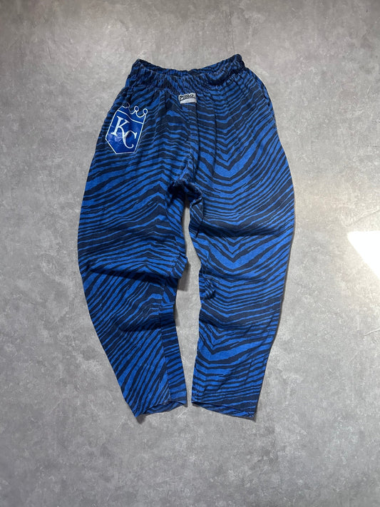 90s Vintage Kansas City Royals Blue/Black Zubaz Sweatpants - M - M | Martin City Vintage