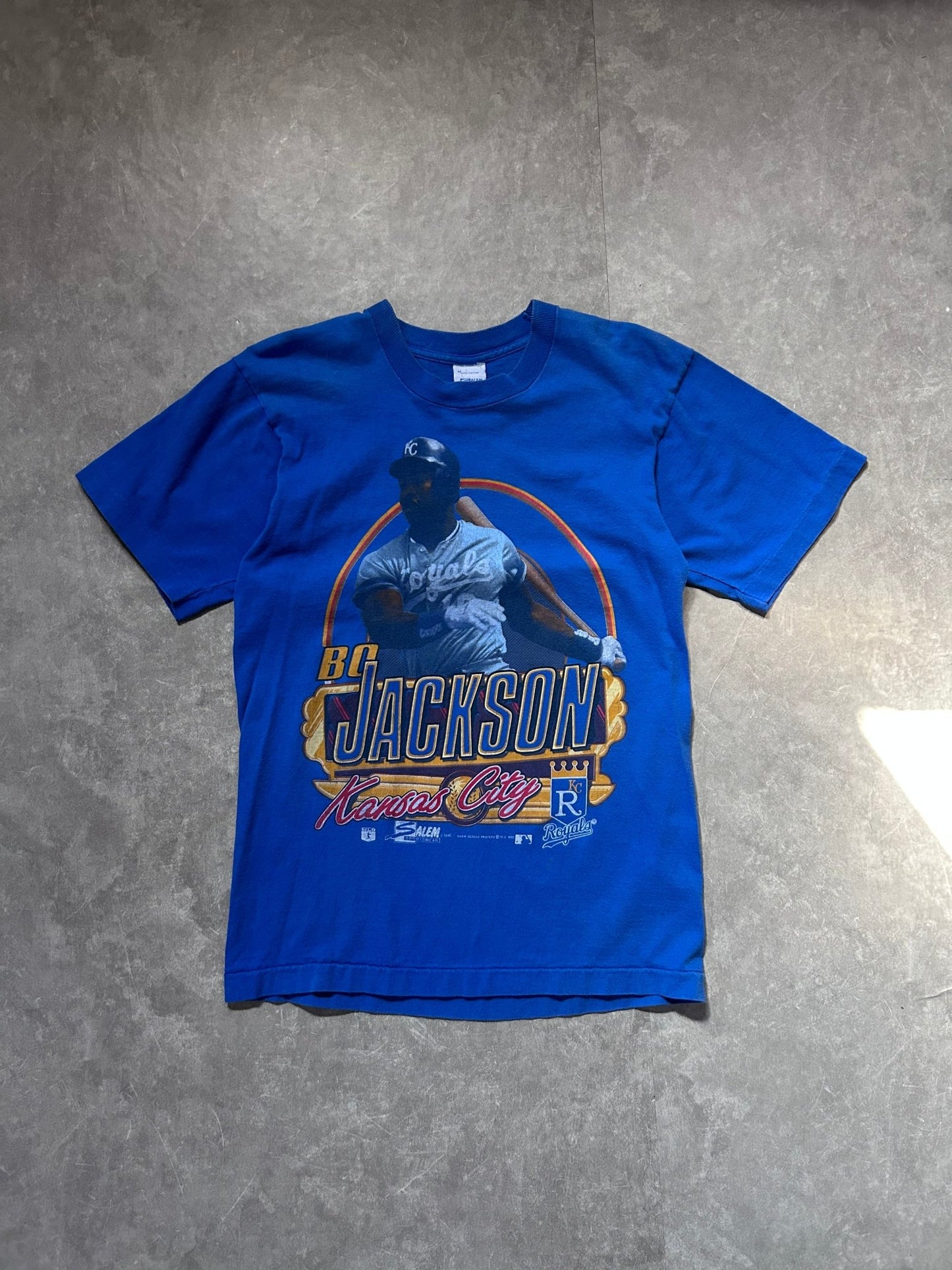 90s Vintage Kansas City Royals Bo Jackson Blue T Shirt - M - M | Martin City Vintage