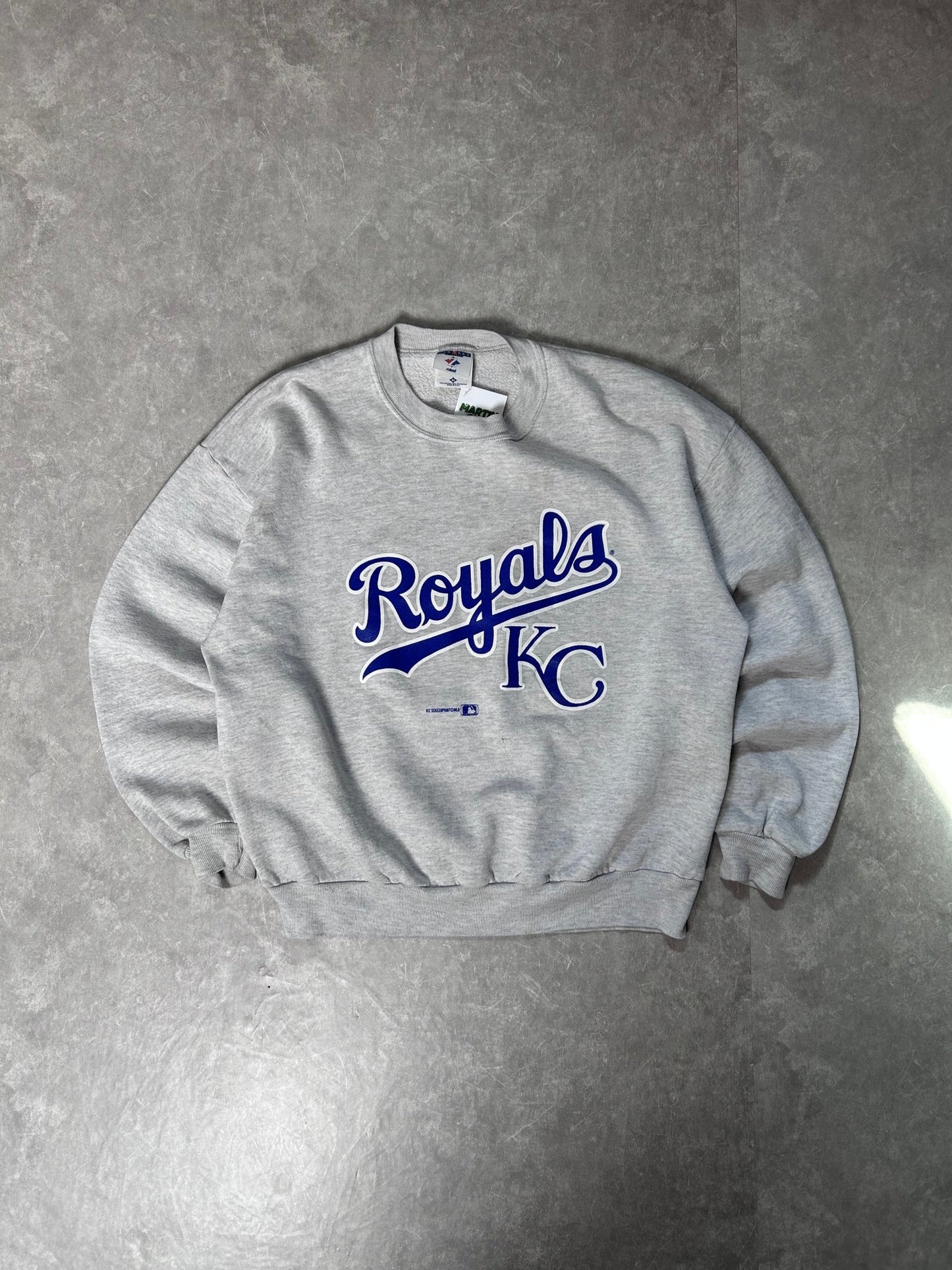 2000s Vintage Kansas City Royals Heather Gray Crewneck - XL - XL | Martin City Vintage