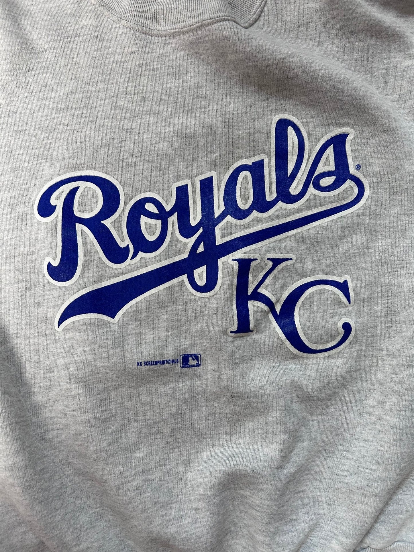 2000s Vintage Kansas City Royals Heather Gray Crewneck - XL - XL | Martin City Vintage