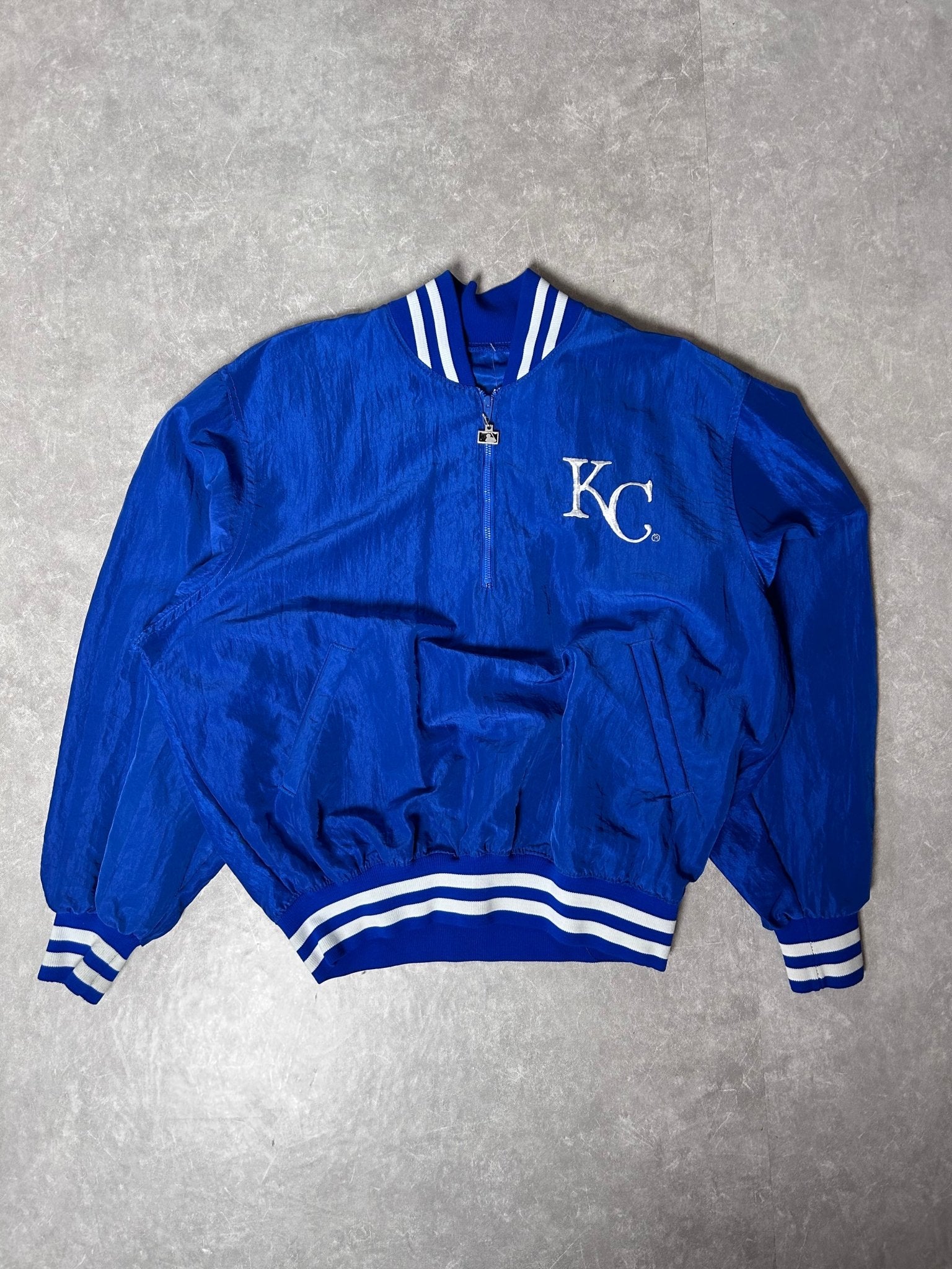 90s Vintage Kansas City Royals Starter Blue Pullover - M - M | Martin City Vintage