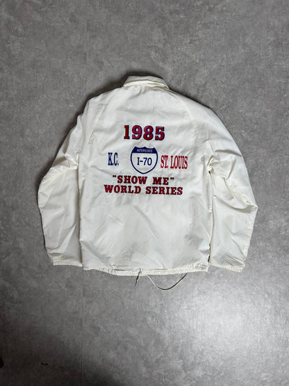 1985 Vintage I - 70 Series Kansas City Royals St. Louis Cardinals White Jacket - S - S | Martin City Vintage