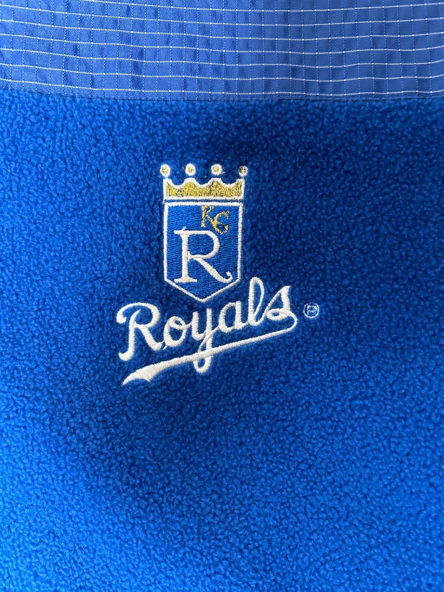 90s Vintage Kansas City Royals Logo Athletic Zip Up Jacket Size XXL - XXL | Martin City Vintage