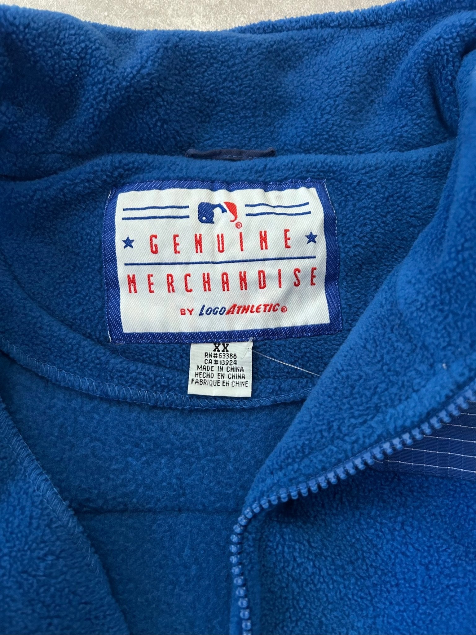 90s Vintage Kansas City Royals Logo Athletic Zip Up Jacket Size XXL - XXL | Martin City Vintage